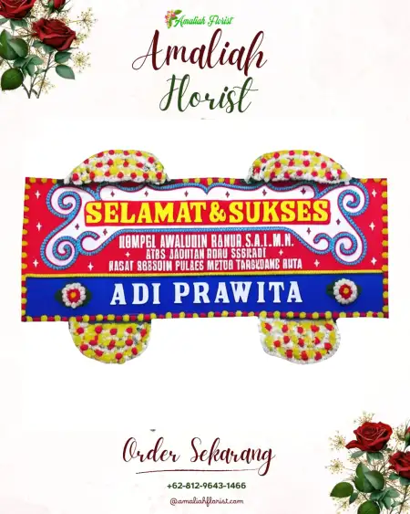 Papan Bunga Ucapan Selamat Muara Belida
